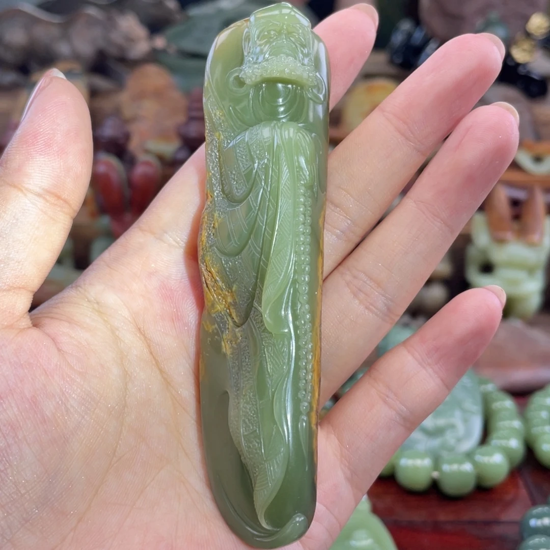 风***好岫岩河磨玉（透闪石质玉）未镶嵌把件