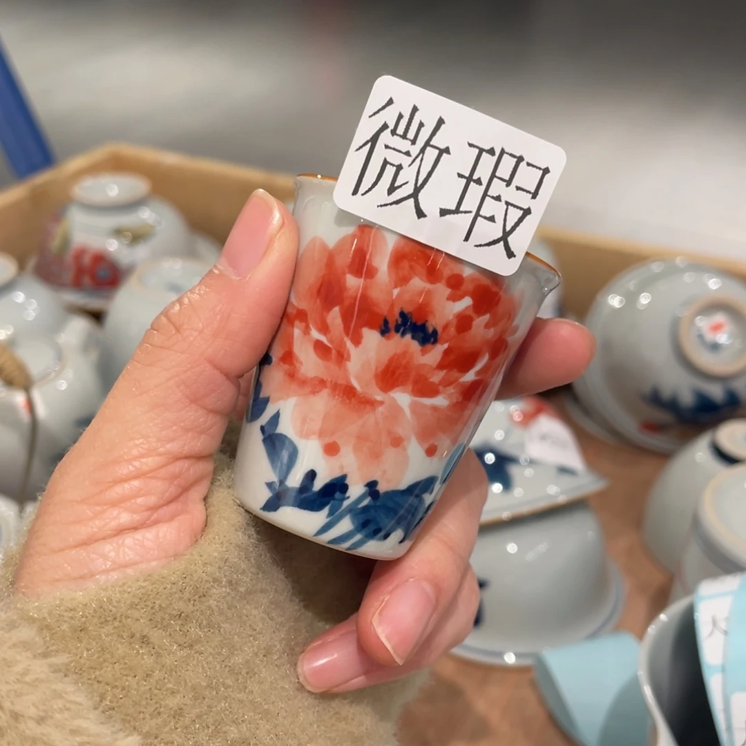 有瑕釉下彩纯手绘