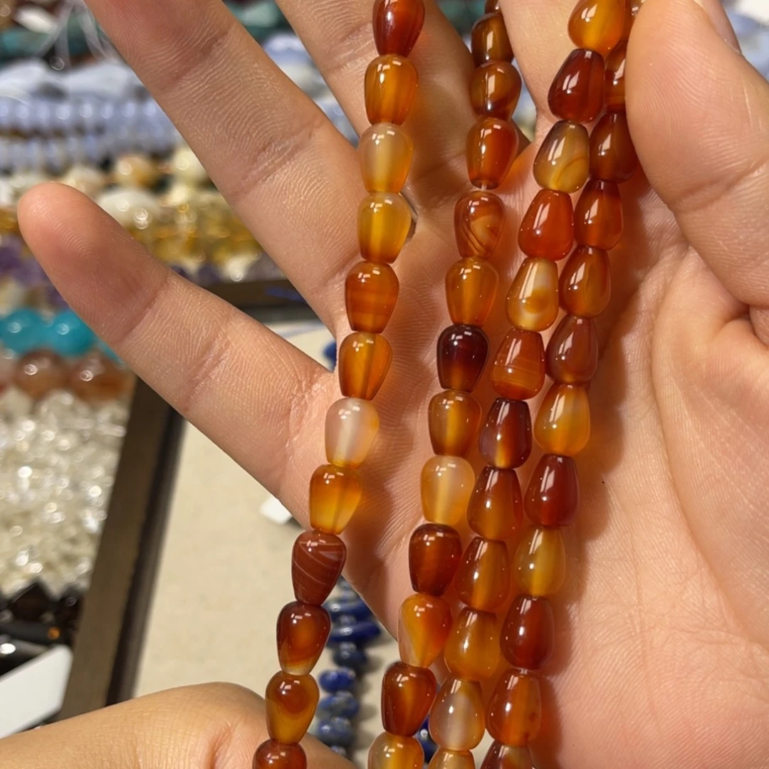 玛瑙/玉髓散珠红玛瑙水滴