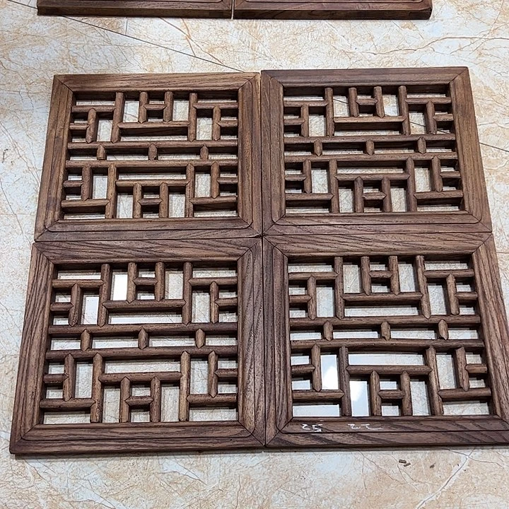 长***社香榧木精美雕刻挂件花板