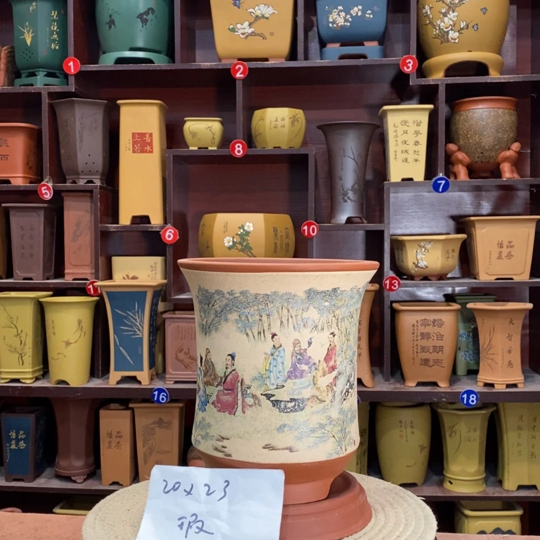 紫砂花盆紫砂花盆