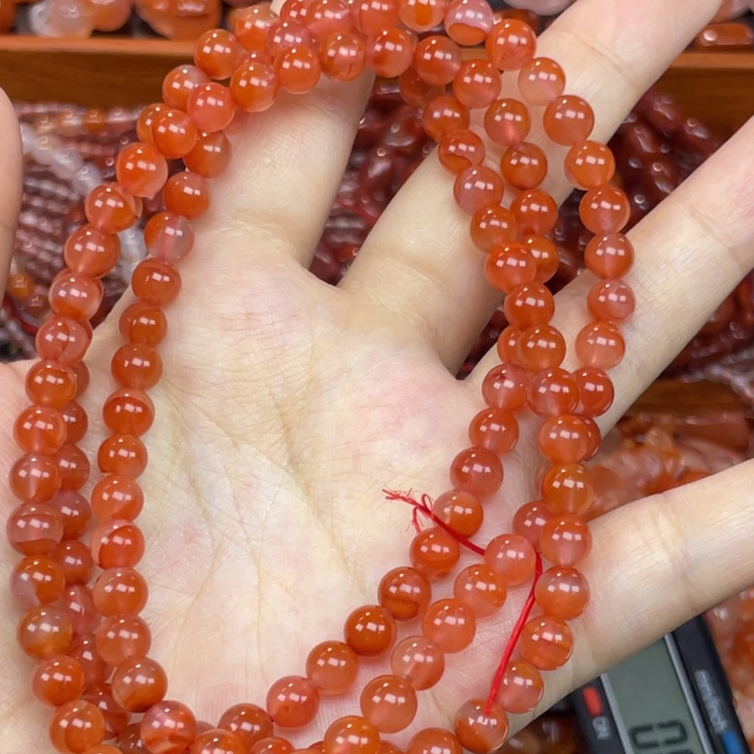 南红玛瑙未镶嵌配饰鸿运当头多圈