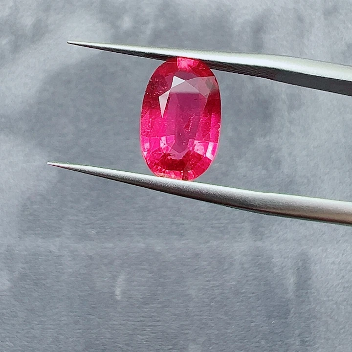 未镶嵌裸石碧玺2.75ct 天然阿富汗卢比莱碧玺