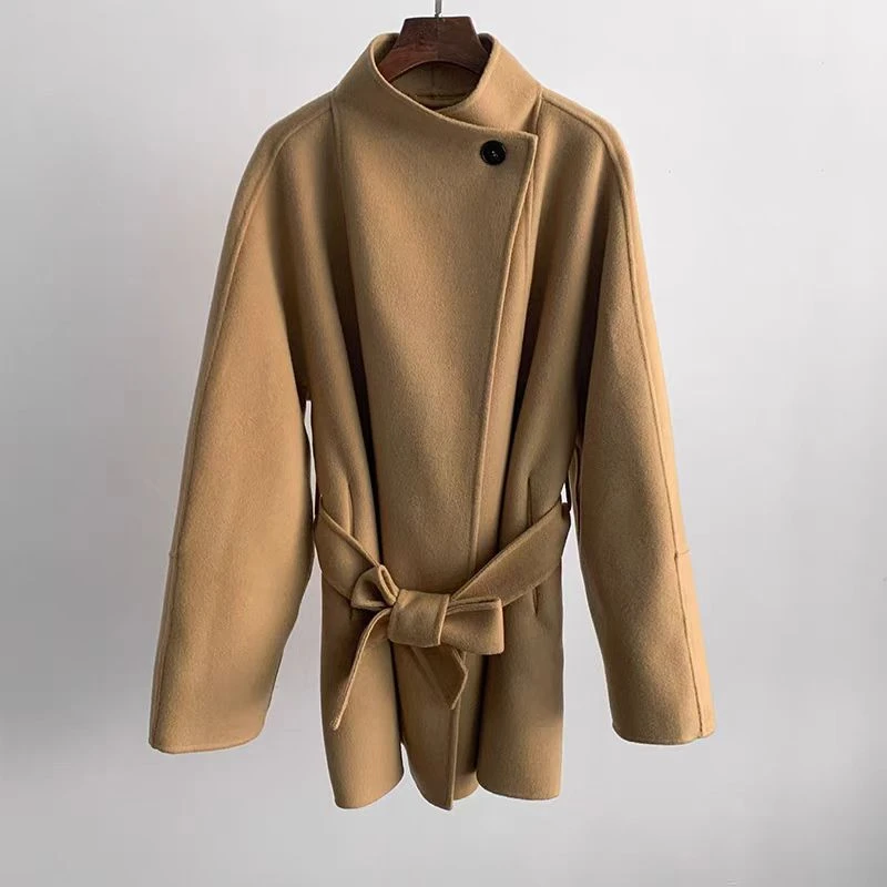 新款双面呢子大衣