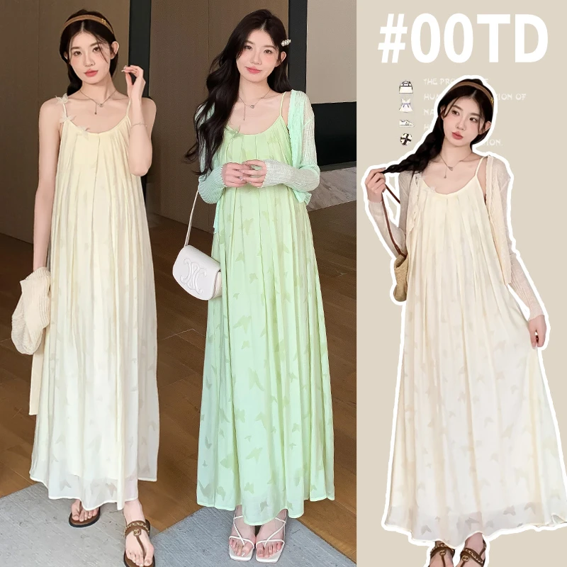 春季孕妇装女2025新款爆款洋气春装连衣裙上班遮肚子衣服孕期开衫