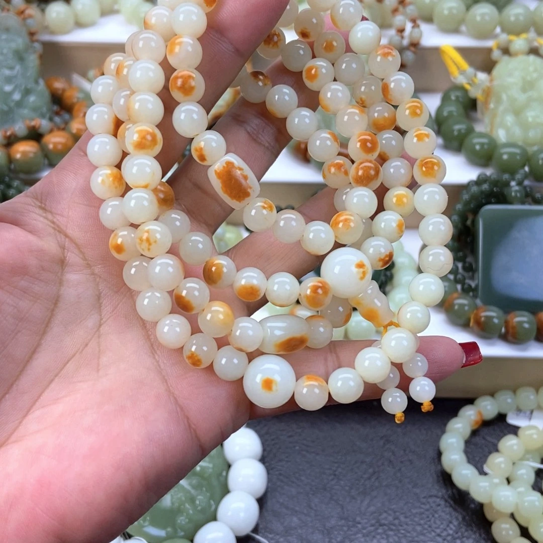 透闪石质玉手链未镶嵌辣****5