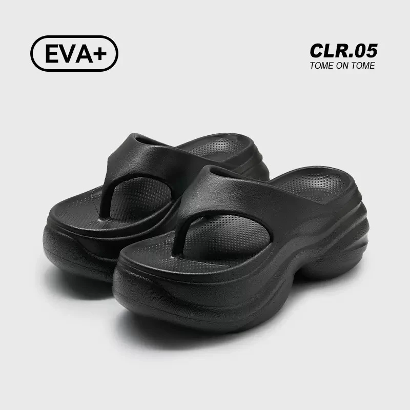 8cm增高拖鞋女外穿厚底踩屎感eva家居凉拖鞋夏季室内浴室透气凉鞋
