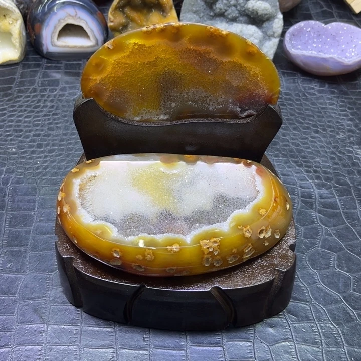 未镶嵌发饰水晶彩晶大盆