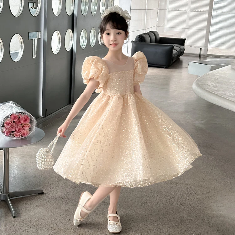 女童生日绝美公主裙夏季2025新款女孩连衣裙儿童夏装纱裙礼服裙子
