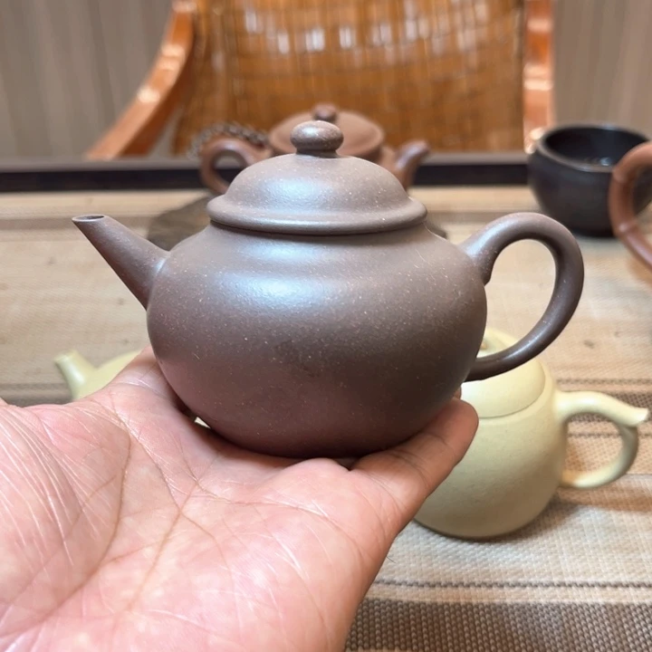 茶壶紫砂紫泥160毫升全手工