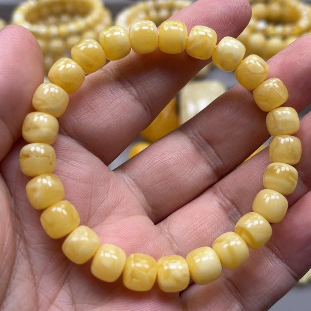 琥珀未镶嵌手链手串