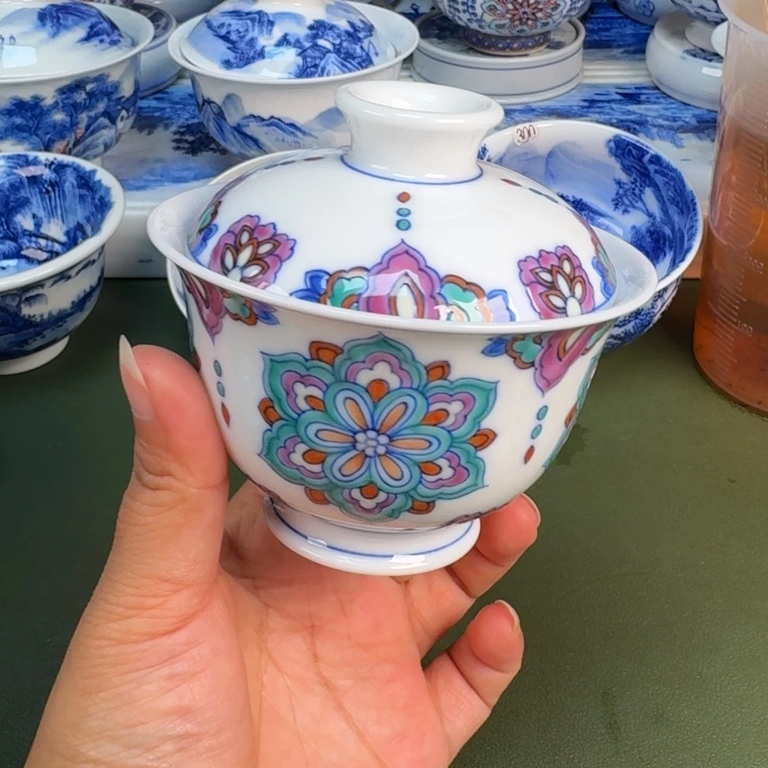 景德镇纯手绘茶具圆圆253