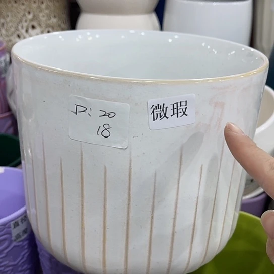 多肉绿植陶瓷花盆9.9包邮，有孔