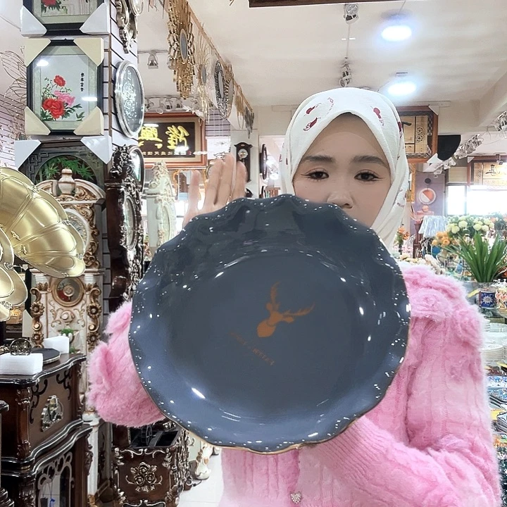 陶瓷工艺水果盘大号