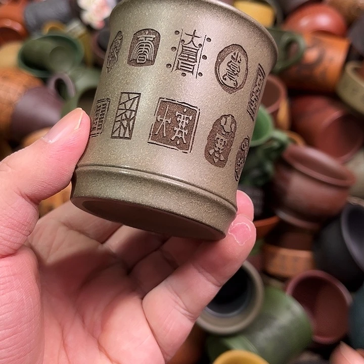 紫砂茶杯全手工紫砂主人杯