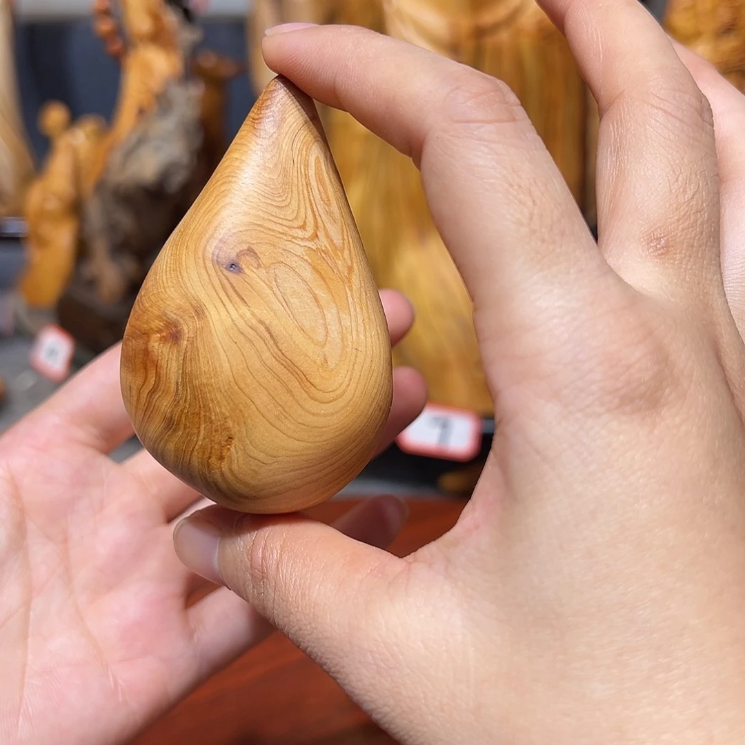 柏木（崖柏）大***啡崖柏木手把件摆件