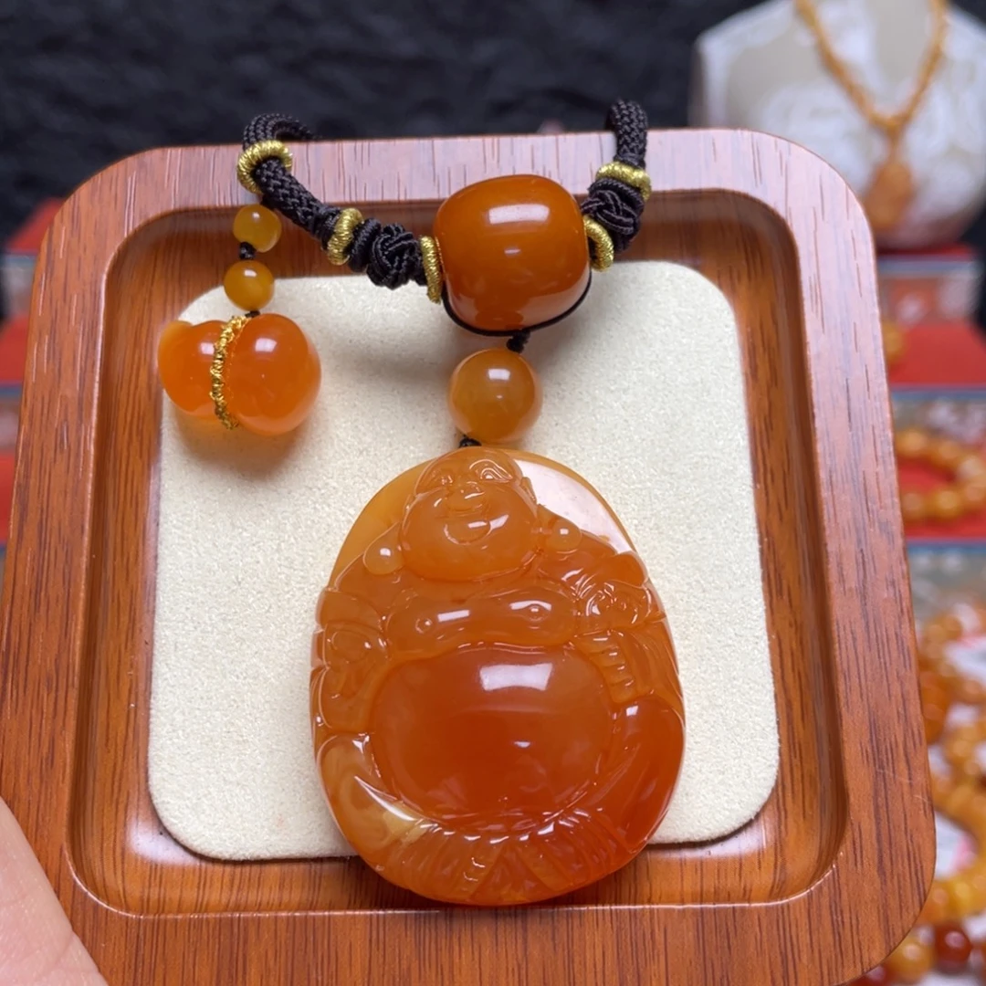 蜜蜡未镶嵌颈饰项链