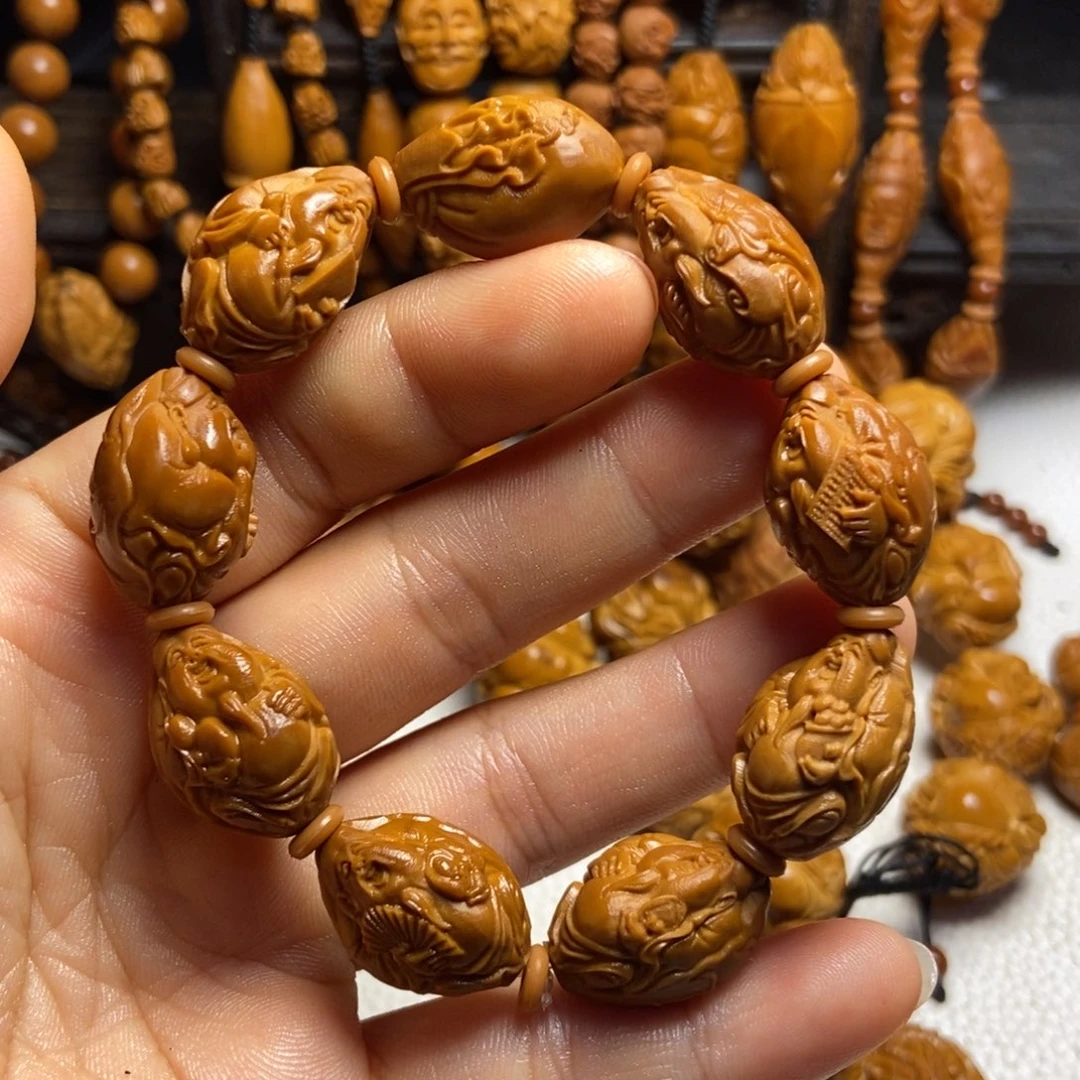 【闪购商品】手串/手链橄榄核小荷叶财神