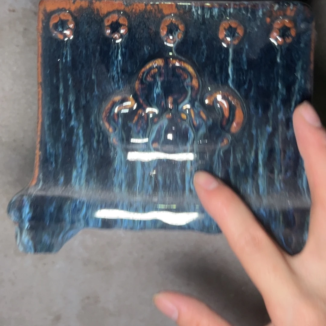 正宗岭南石湾盆放漏