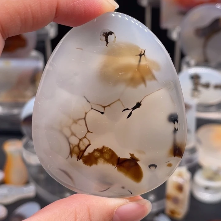 玛瑙/玉髓合金颈饰