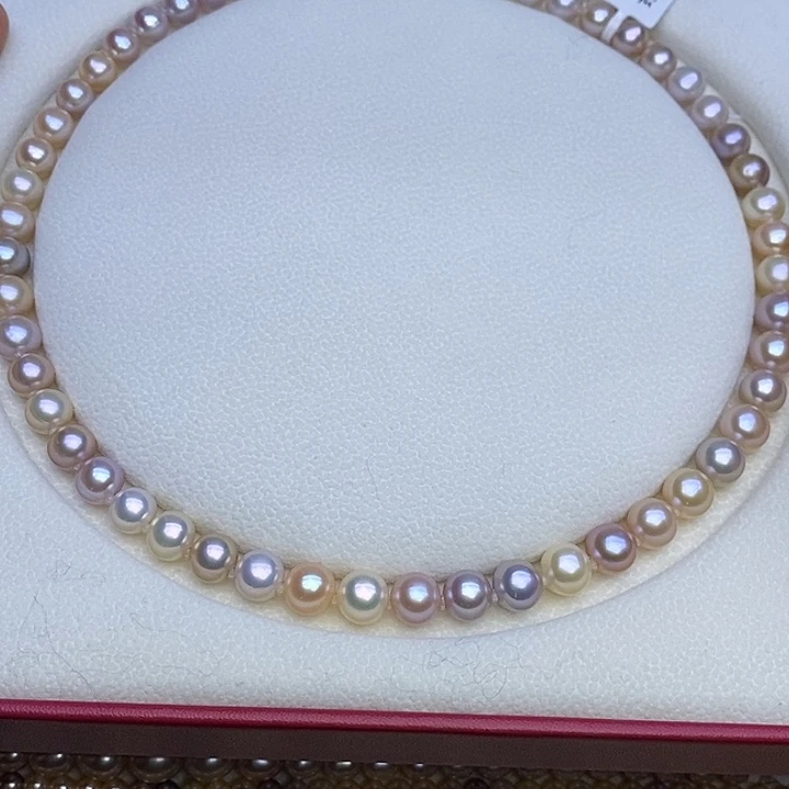 颈饰淡水珍珠未镶嵌无核 马卡龙 8