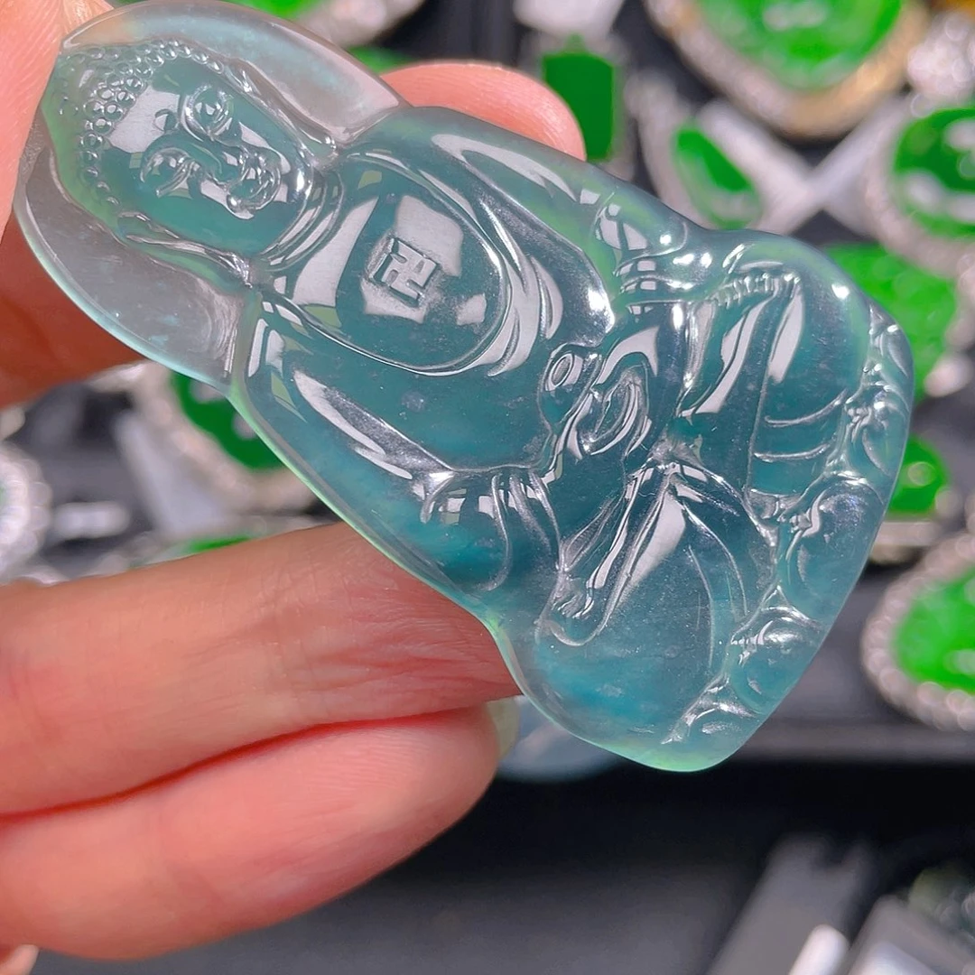 翡翠未镶嵌吊坠(不含链)