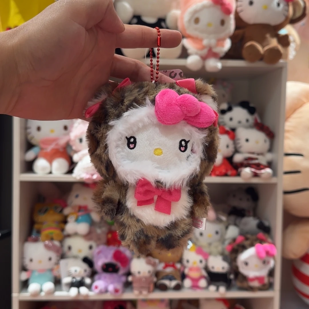 毛绒豹纹kt挂件lll