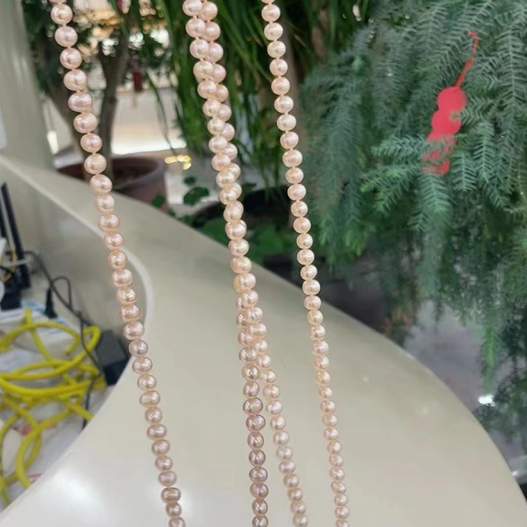 【王姨生日专属】5350天然珍珠项链香槟色 多样性发一条