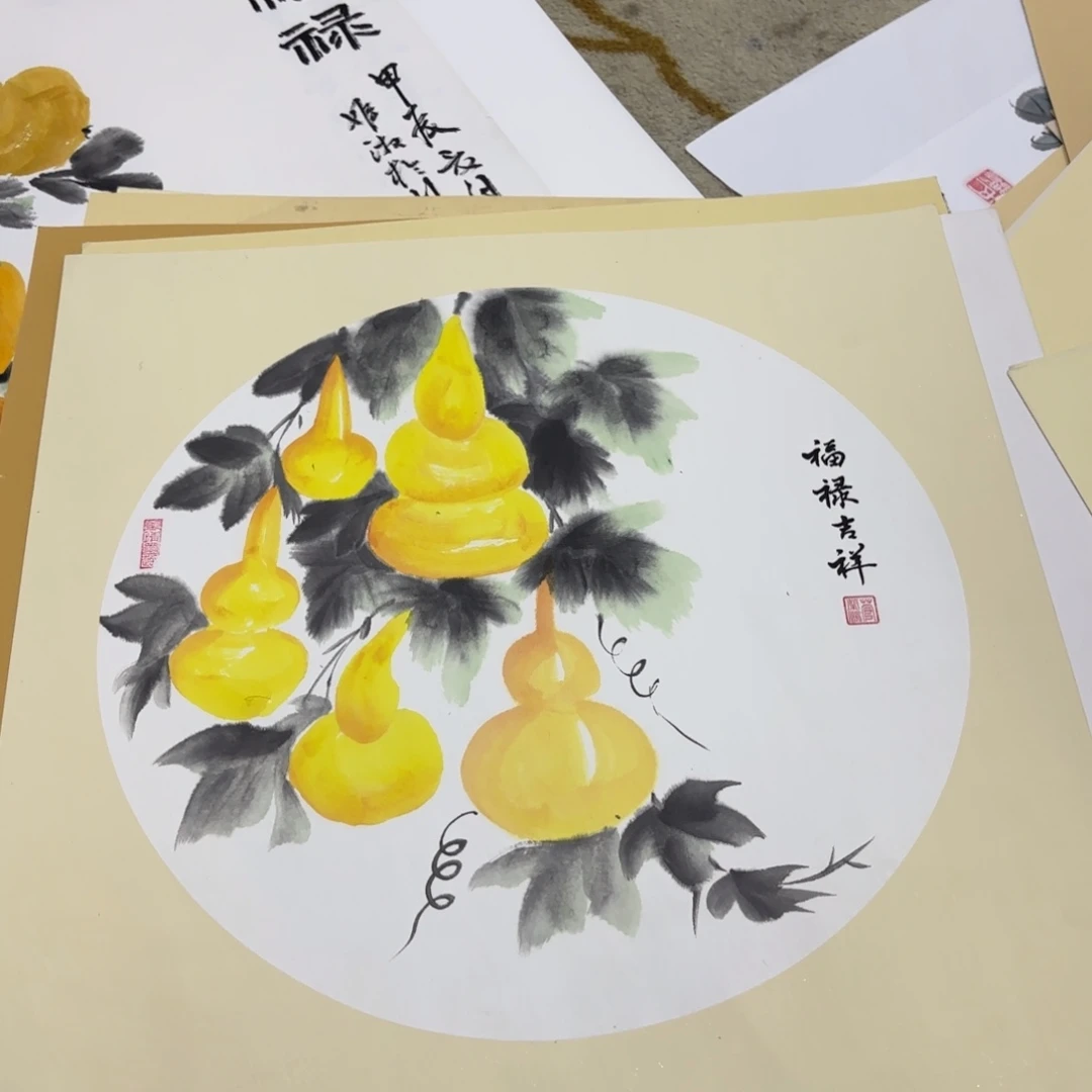 国画50-50卡纸作品童