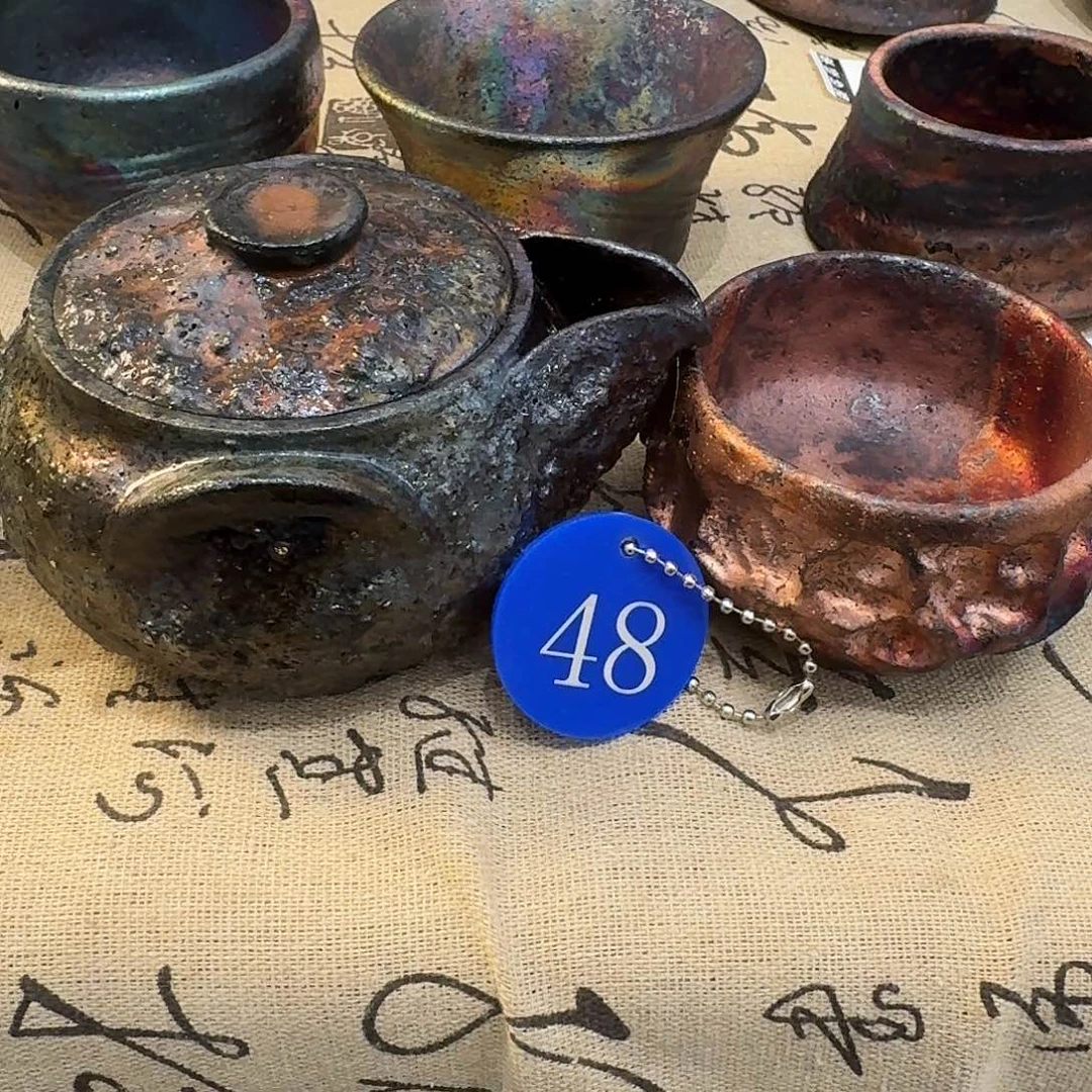 点***人荥经黑砂炸福和窑彩宝瓶468/杯199/48号