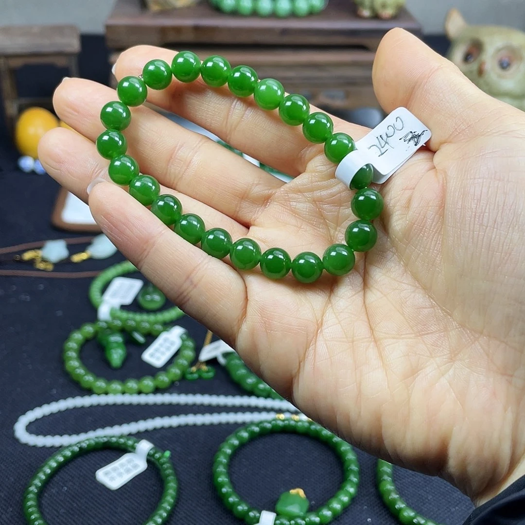 和田玉未镶嵌手链