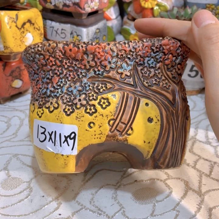 多肉花盆满15包邮