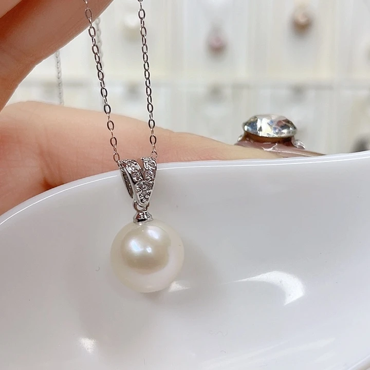 淡水珍珠吊坠(赠链)合金