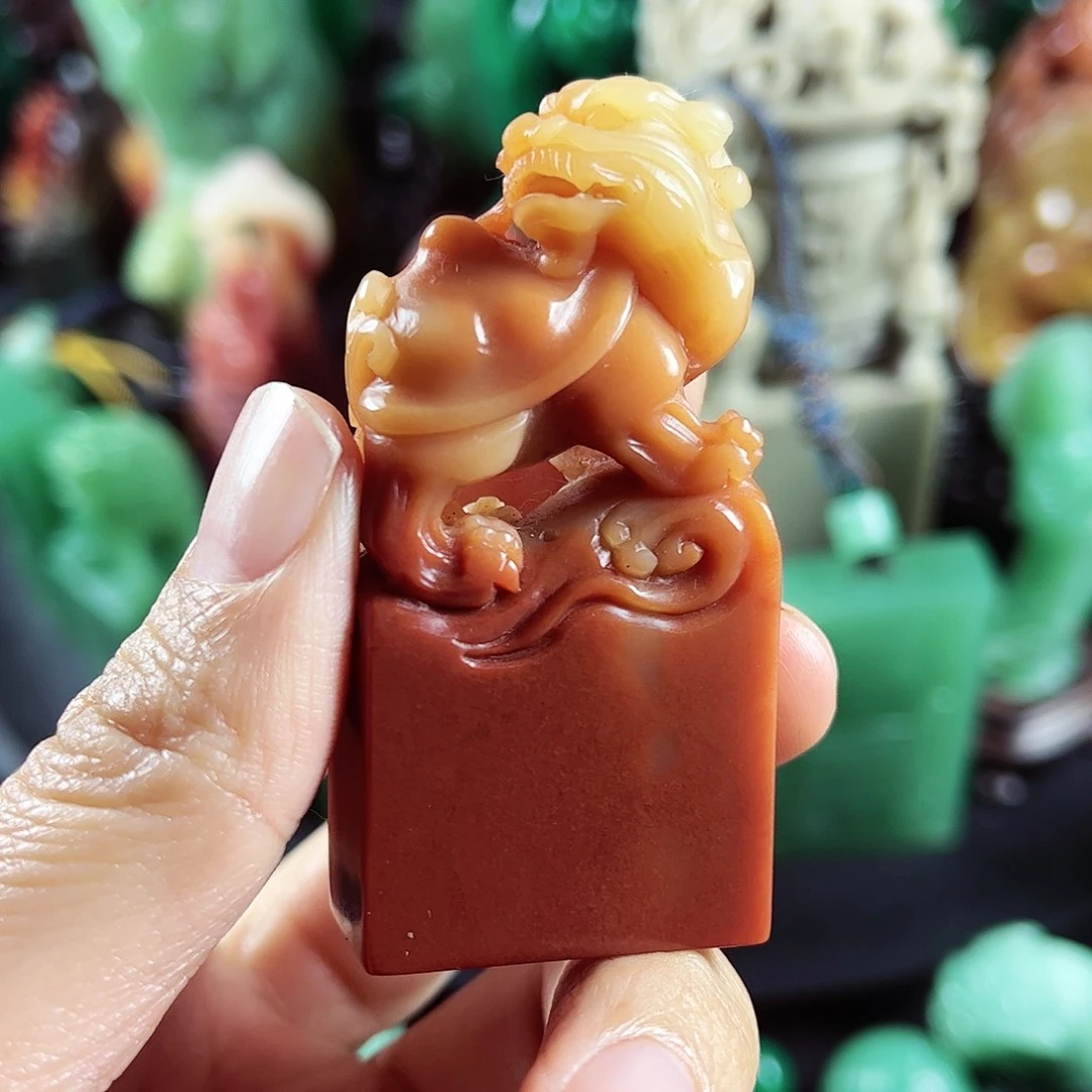 寿山石青**生寿山石名贵石材