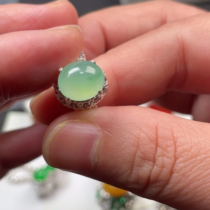 翡翠未镶嵌戒指缅甸天然