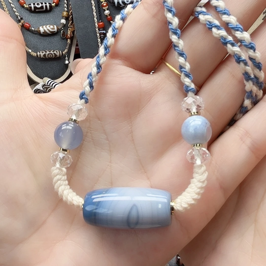 玛瑙/玉髓合金颈饰