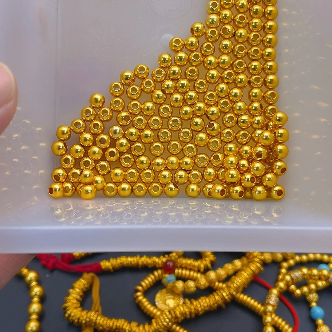 锆石铜合金高货古法珠6mm50颗