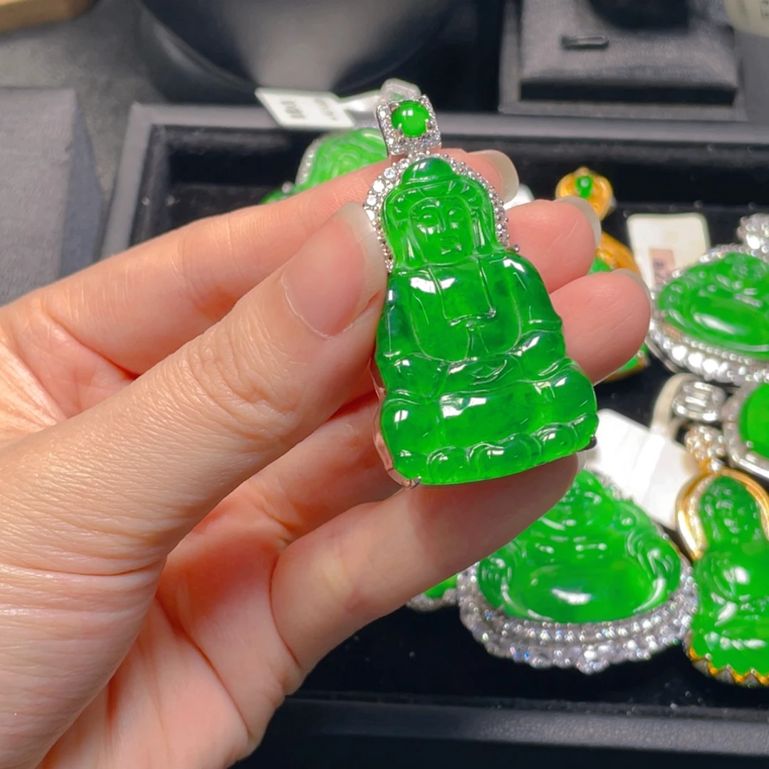 翡翠未镶嵌吊坠(不含链)