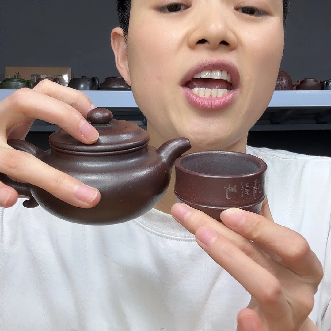 茶壶底槽青民间手艺人全手工制作