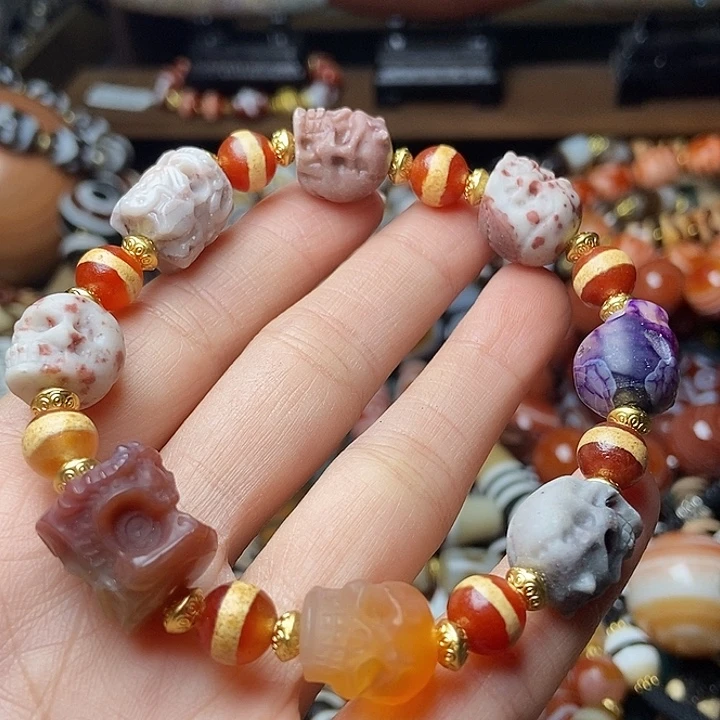 玛瑙/玉髓未镶嵌手链