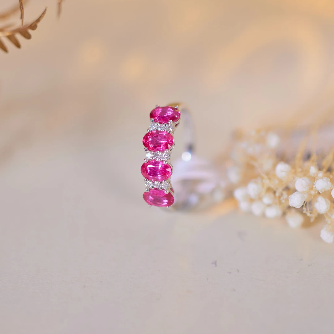 非遗好物分享【歪歪】无烧红宝石戒指*18K金（多样性发一）XB-S7777