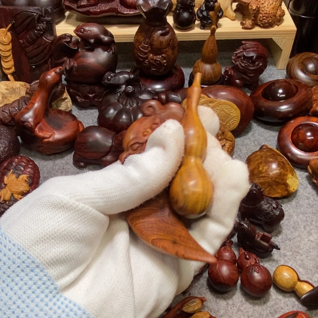 华***c小叶紫檀手串/手链黄花梨龙牙➕葫芦