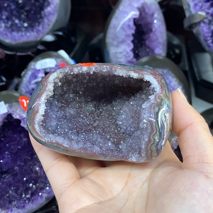 紫晶摆件未镶嵌莹