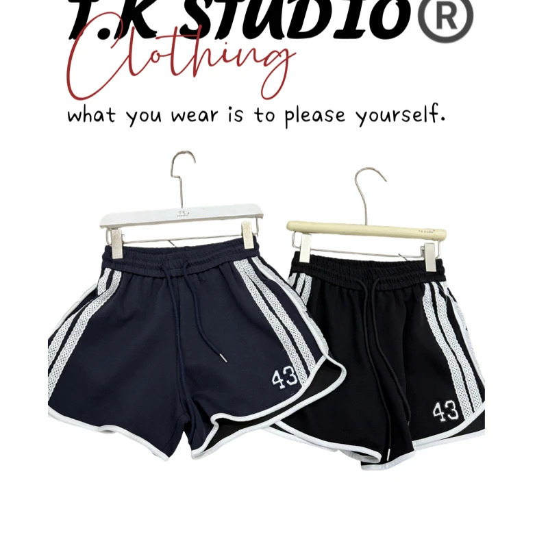 T.K<43号>夏季高腰蕾丝边显瘦仙女风短裤热裤百搭潮流外穿