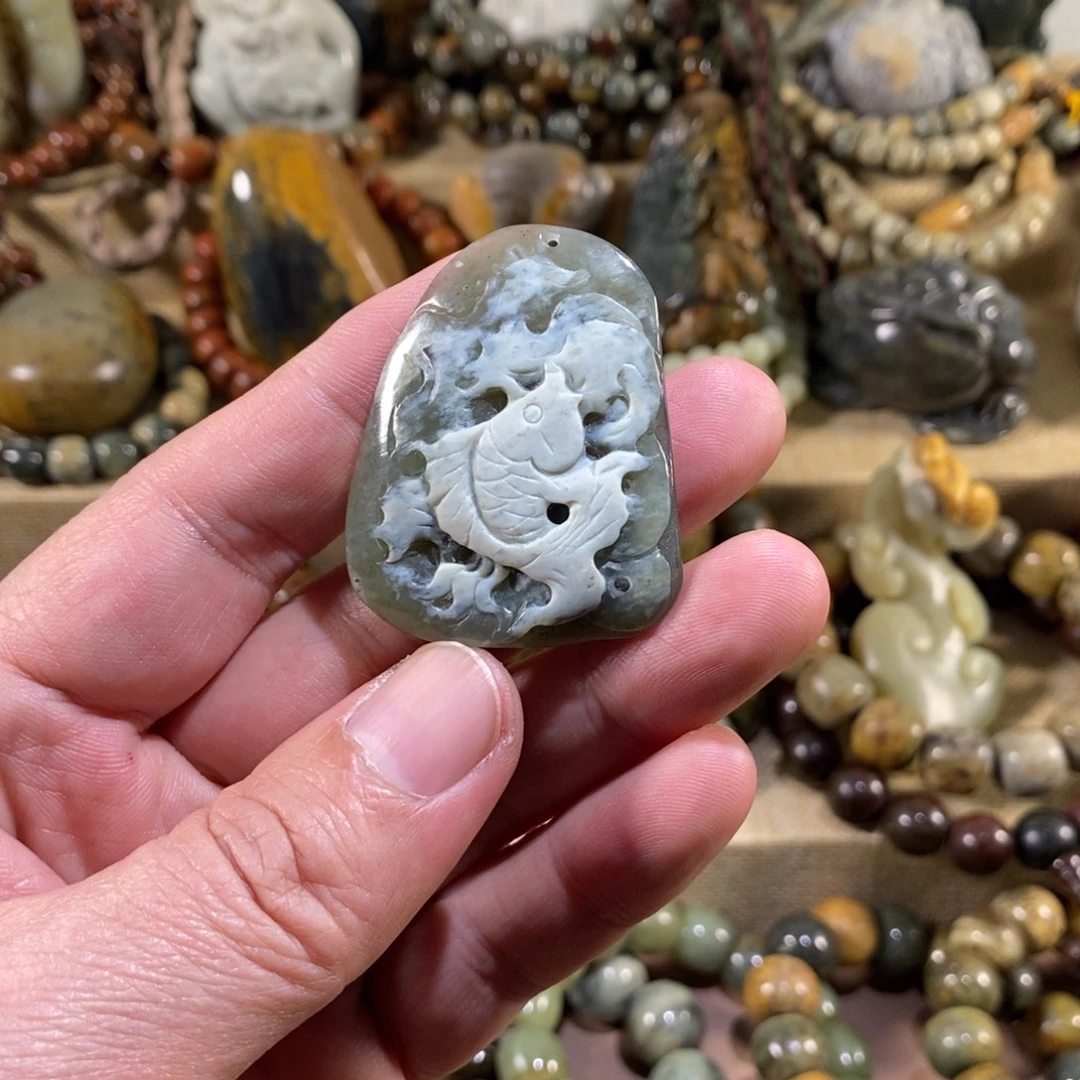 岫岩河磨玉（透闪石质玉）未镶嵌挂件