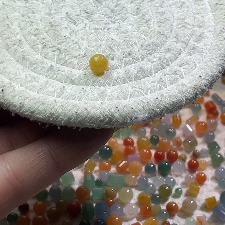 翡翠散珠未镶嵌定制翡翠卡7.2