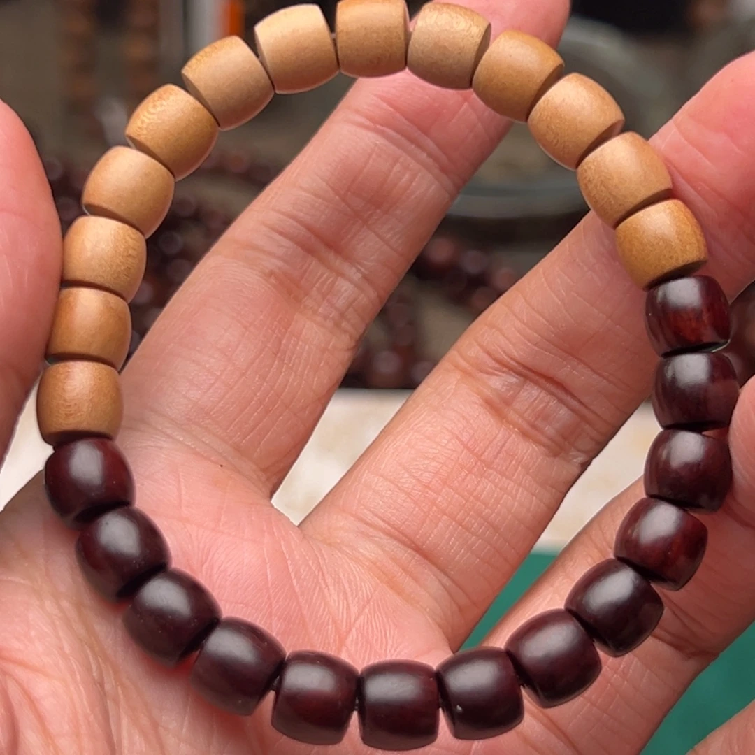 檀香紫檀（小叶紫檀）手串/手链78直切泥料+印度