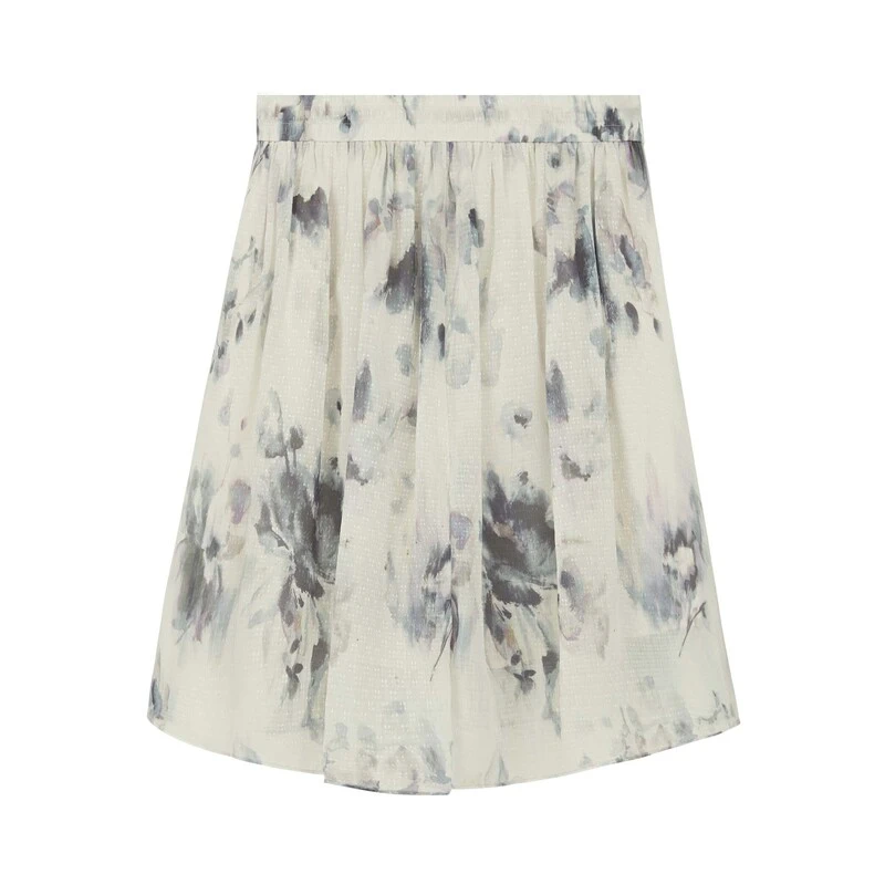 S·DEER圣迪奥清凉薄款女装时尚气质文艺晕染百褶短裤S24260901