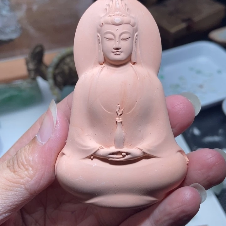 定制翡翠未镶嵌石膏