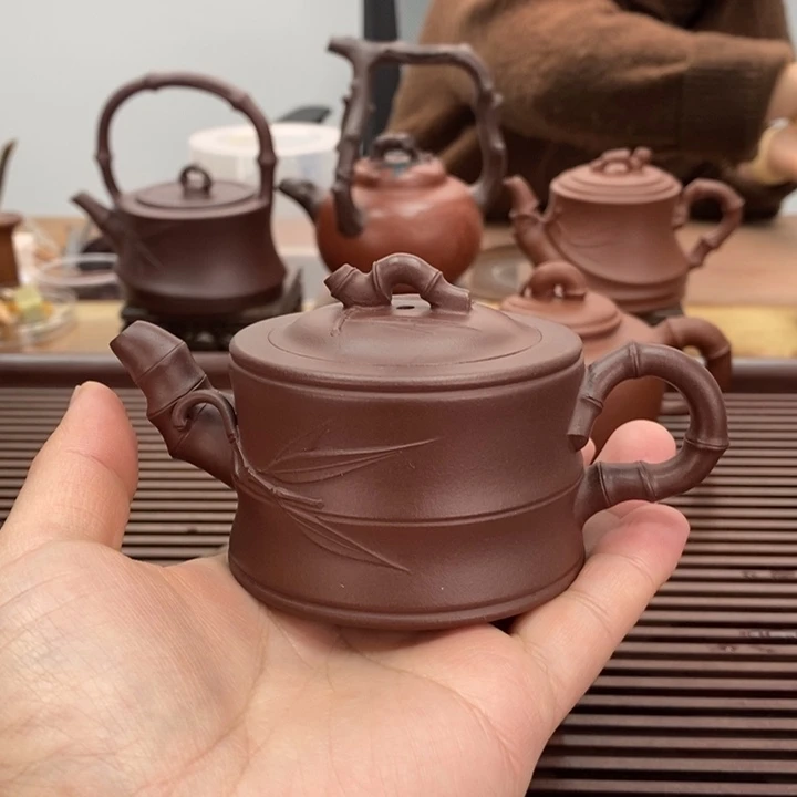 茶壶紫砂竹段120毫升